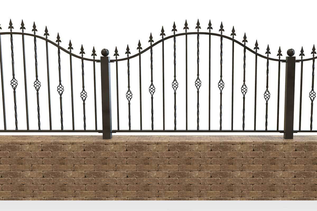 Railings - Wendover - Style 1A - Wrought Iron Railing
