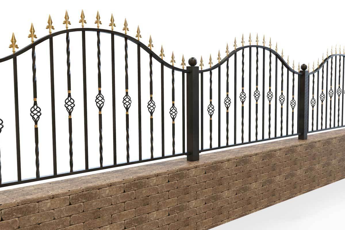 Railings - Wendover - Style 1A - Wrought Iron Railing
