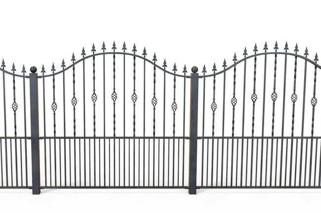 Railings - Wendover - Style 1B - Tall Wrought Iron Railing