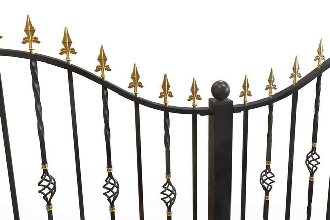 Railings - Wendover - Style 1B - Tall Wrought Iron Railing