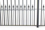 Tall Railings - Canterbury - Style 16D - Tall Wrought Iron Railing With Hearts