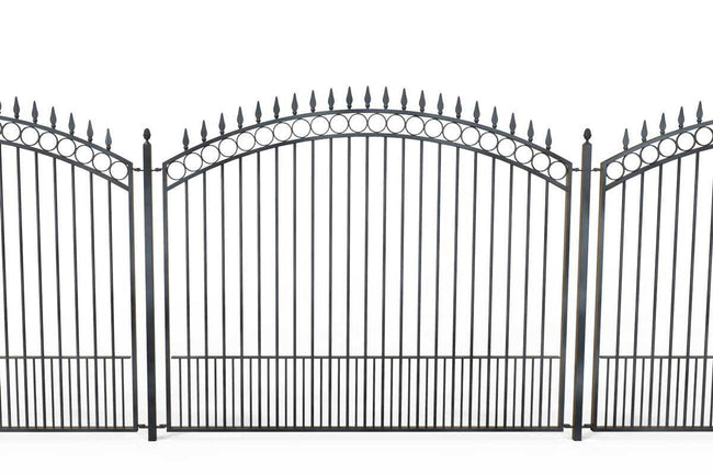 Tall Railings - Clifton - Style 11C- Tall Curve Top Wrought Iron Railing