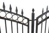 Tall Railings - Clifton - Style 11C- Tall Curve Top Wrought Iron Railing