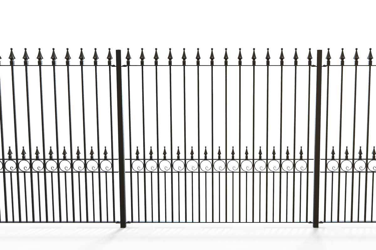 Tall Railings - Exeter - Style 4 - Tall Wrought Iron Railing