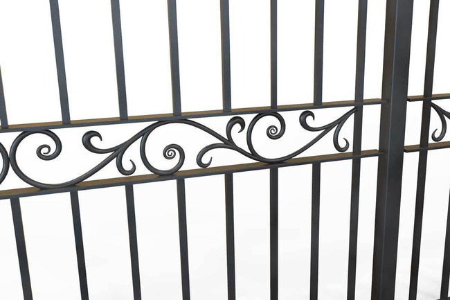 Tall Railings - St Albans - Style 17B - Tall Wrought Iron Railing With ...