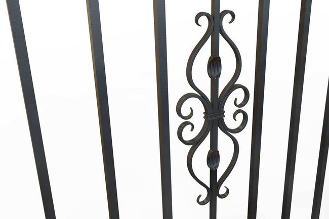 Tall Railings - St Albans - Style 17C - Tall Wrought Iron Railing With ...