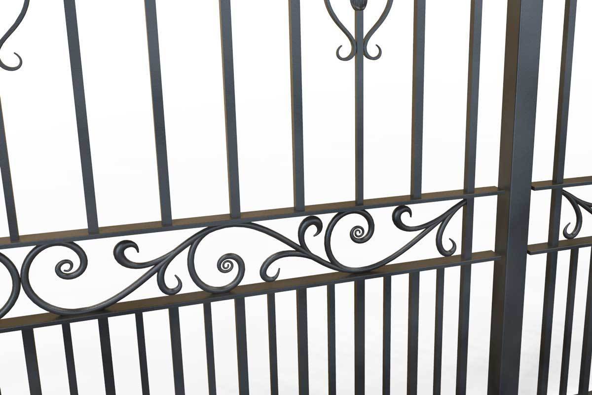 Tall Railings - St Albans - Style 17D - Tall Wrought Iron Railing With ...