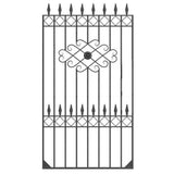 London - Style 3A - Tall wrought iron gate with latch