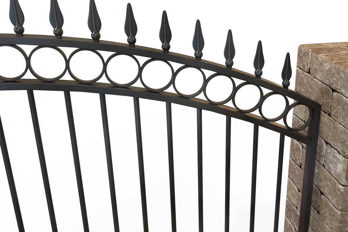 Wall Top Railings - Clifton - Style 11A - Wall Railing - With Rail Heads