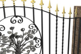 Wall Top Railings - Marlborough - Style 6B - Wall Railing - With Decorative Flower Panel